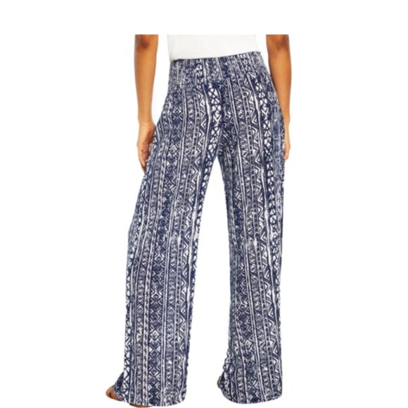 NWoT Women's Three Dots Women's Pull On Boho Style Blue Pants Size S 1HL088 - Picture 2 of 3